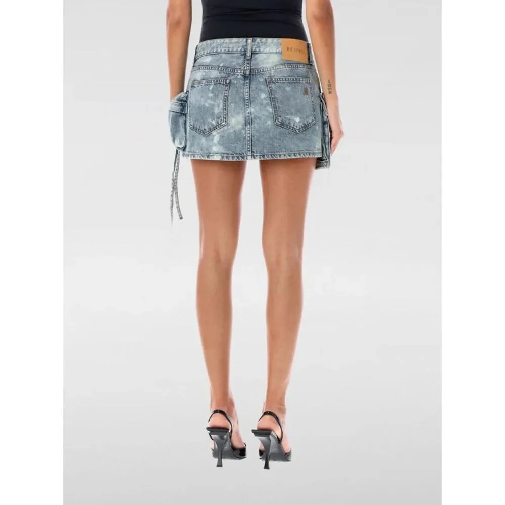 The Attico Skirt woman Women Blue Skirts - Picture 2 of 3